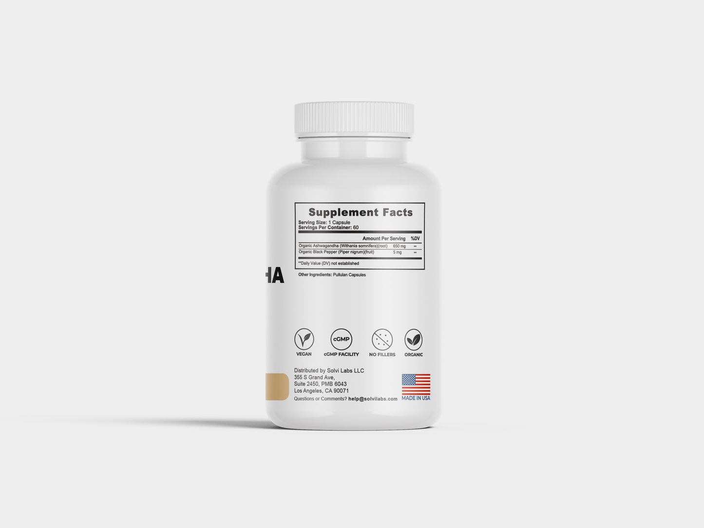 Ashwagandha with Black Pepper - Solvi Labs