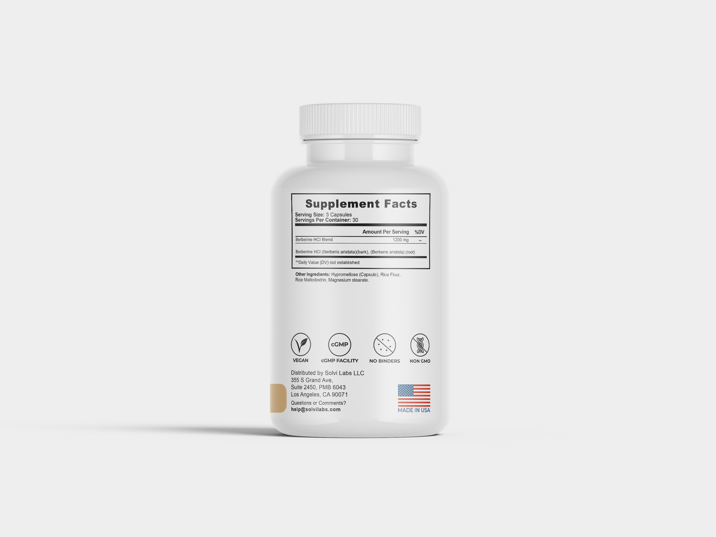 Berberine Capsules - Solvi Labs